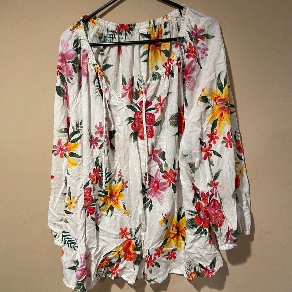 Old Navy Floral Blouse 3X